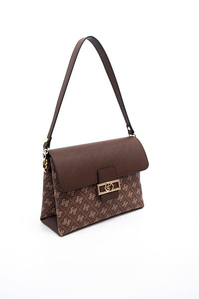 Silver Polo Geantă de umăr pentru femei Silver & Polo Brown SP1101