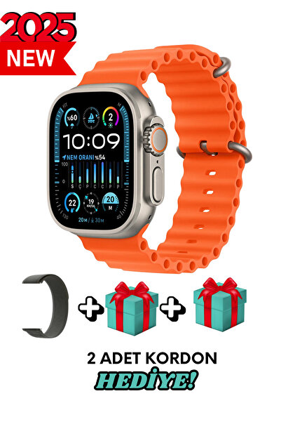 Bunnys Poco M3 Uyumlu Akıllı Saat Watch ULTRA2 49MM Kordon Hediyeli - Son Ver...