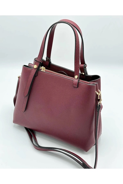 Marjinal Üç Bölmeli Klasik El Ve Omuz Kadın Çantası