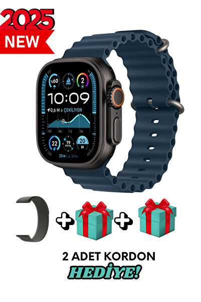 Bunnys Tecno Camon Uyumlu Akıllı Saat Watch ULTRA2 49MM Kordon Hediyeli - Son...