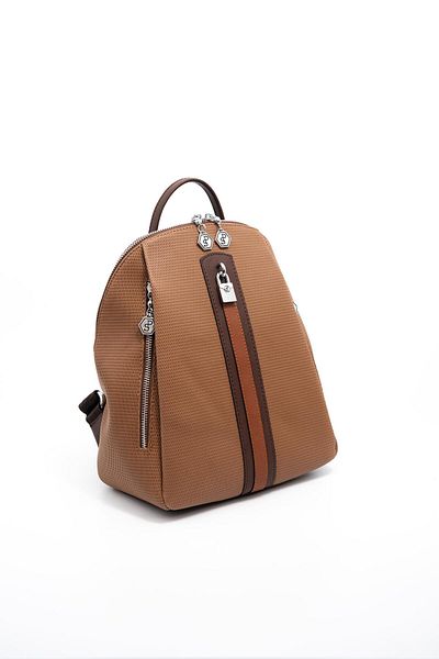 Silver Polo Silver & Polo Caramel - Καφέ SP1123 Γυναικείο σακίδιο πλάτης