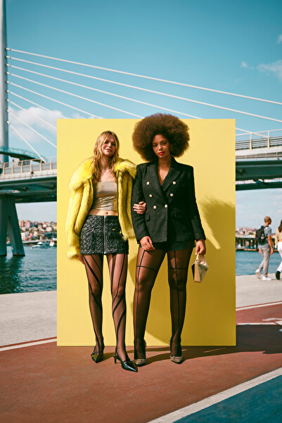 Penti Στριφτό Μαύρο Καλσόν-Pentilicious