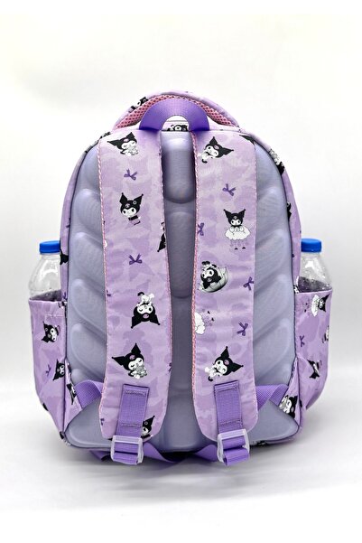 Bevitton Lila Karakter Desenli Kalemlik Beslenme Kız Çocuğu Ilkokul Çantası Takım Ilk Okul Çantası