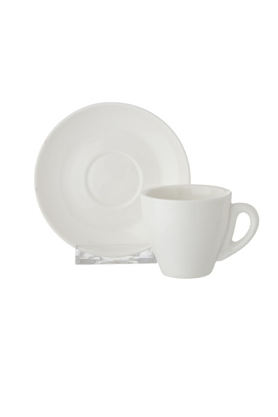 Dania A set of white Turkish coffee cups, 12 pieces (6 cups + 6 saucers)