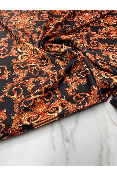 ipekkumaş قميص مطرز باللون البرتقالي من قماش الساتان تيفيل يتم بيع منتجنا قطع...