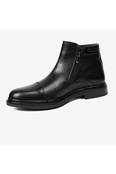 Greyder 75146 Siyah Hakiki Deri Erkek Klasik Bot