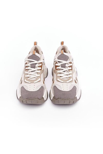 derinet Bağcıklı Yüksek Taban Kadın Sneaker