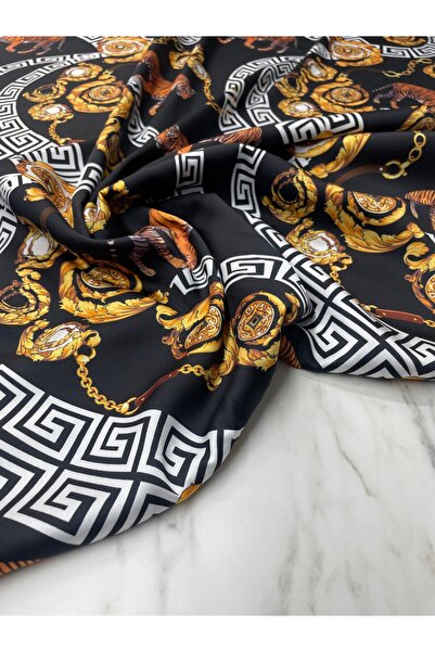 ipekkumaş قميص من قماش التيفال الساتان بنمط النمر الأسود يباع بالقطعة 1 قطعة ...