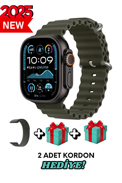 Bunnys Tecno Camon Uyumlu Akıllı Saat Watch ULTRA2 49MM Kordon Hediyeli - Son...