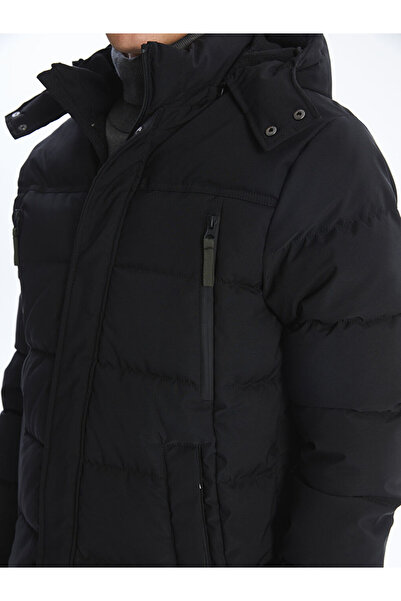 LC Waikiki Standart Kalip Kapusonlu Erkek Sisme Mont - W4DE28Z8