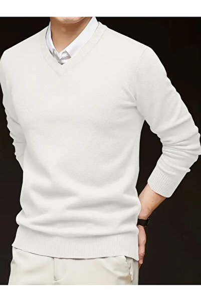 NO4 Тканий комір, зручний крій, чоловічий светр