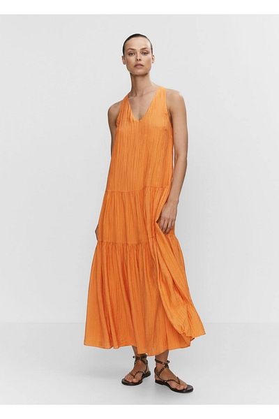 MANGO Woman Rochie Skater împletită