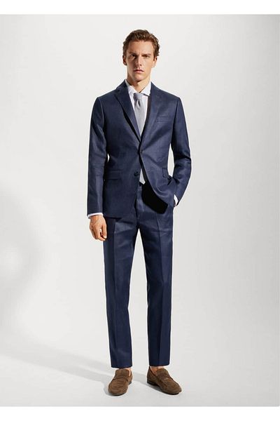 MANGO Man Μπουφάν 100% λινό Blazer