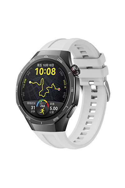 HTstore Huawei Uyumlu Watch GT5 Pro 46mm Zore KRD-130 Silikon Kordon Strap Ka...