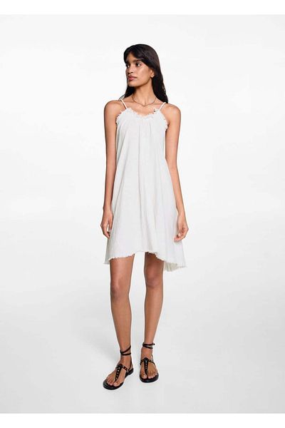 Mango Teen Rochie Albă Pentru Copii