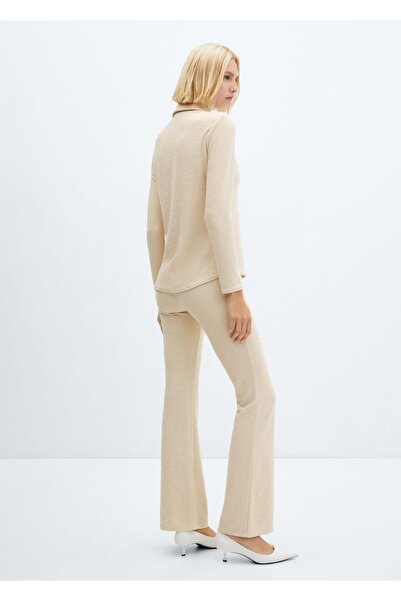 MANGO Woman Flared triko pantolon