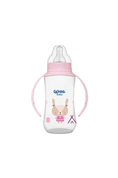 Wee Baby 270 ml Pp Feeding Bottle with Handle - 745 Pink