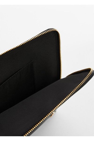 MANGO Woman Suede look computer case