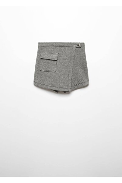 MANGO Kids Kazayağı desenli pantolon etek