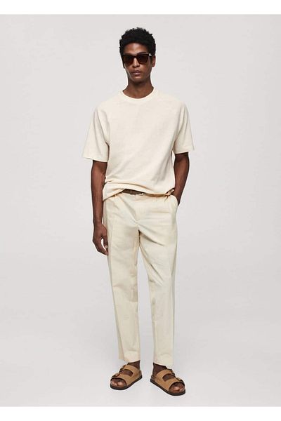 MANGO Man T-Shirt aus Baumwolle mit entspannter Passform