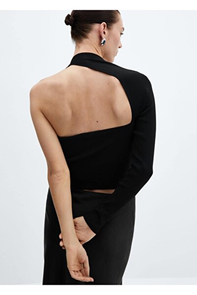 MANGO Woman Asimetrik Yırtmaçlı Bluz