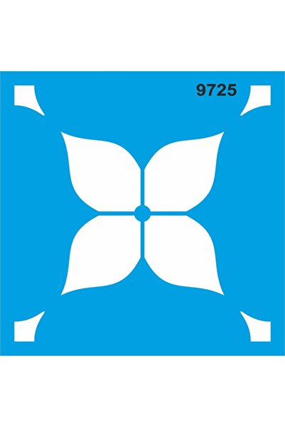 StencilSepeti Fayans deseni_3 Stencil Boyama Şablonu