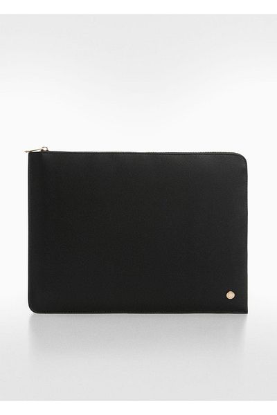 MANGO Woman Suede look computer case