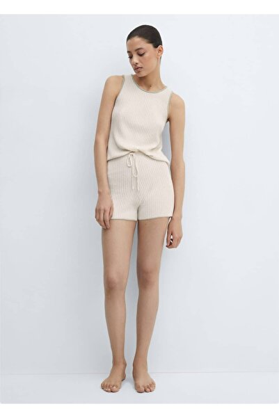 MANGO Woman Fitilli pijama üstü