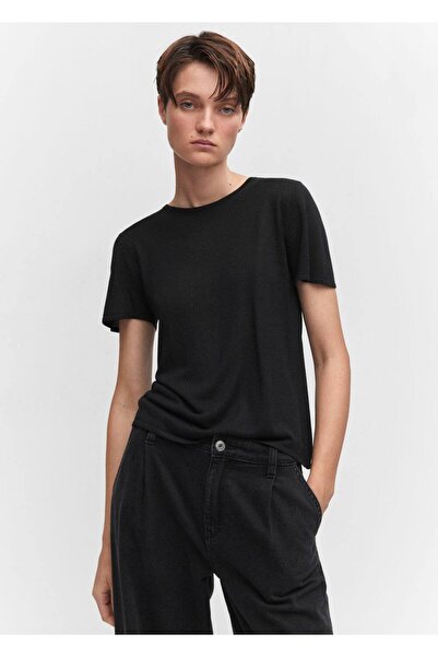 MANGO Woman Lureks kısa kollu gömlek