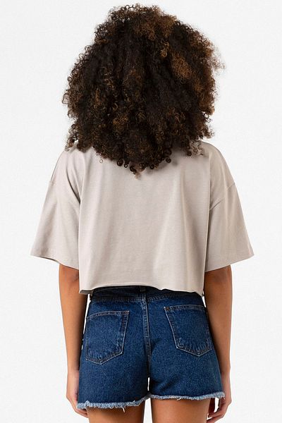 Tshirthane Stone Color Women's Crop Hoodie - All Booked for Christmas