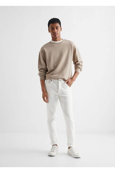 Mango Teen Τζιν Slim Fit με κουμπιά