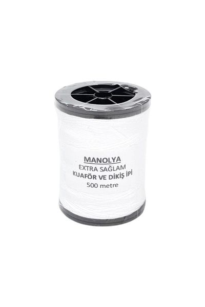 Manolya Extra Sturdy Sewing and Hairdresser Rope 500m White 1dnmk03