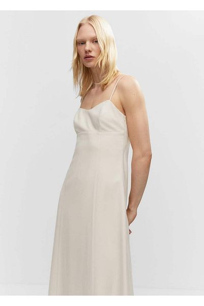 MANGO Woman Low-cut Midi Dress