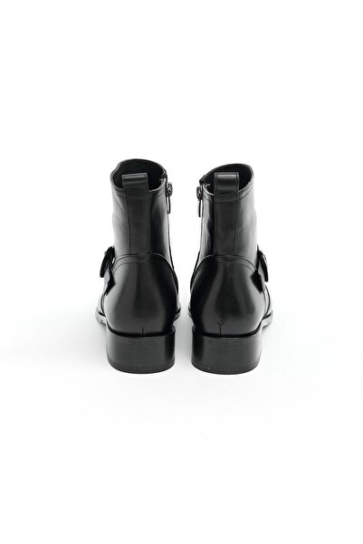 derinet Hakiki Deri Fermuarlı Kadın Bot