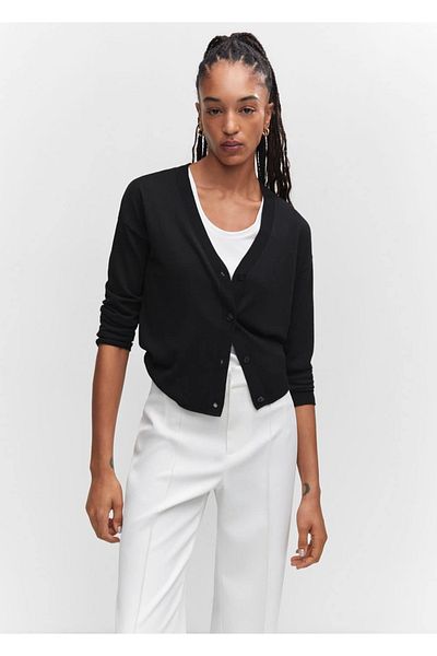 MANGO Woman Cardigan subțire din tricotaj