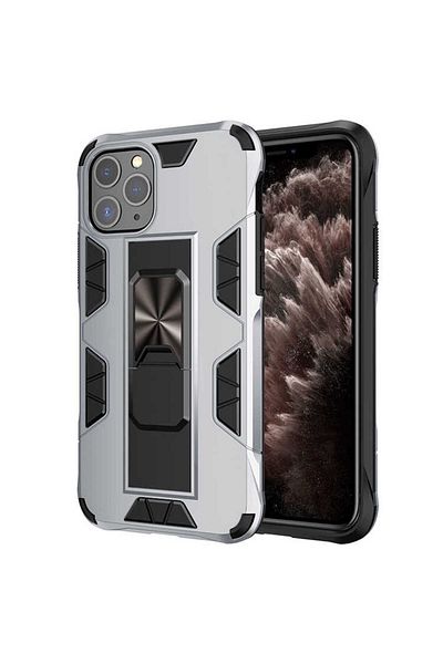 HTstore غطاء حماية Zore Volve متوافق مع هاتف iPhone 11 Pro - رمادي