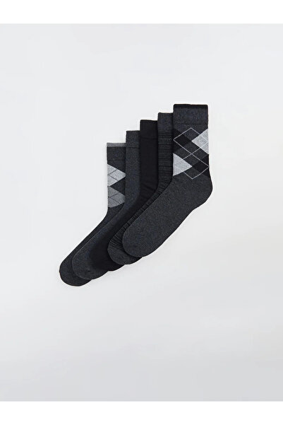 LC Waikiki Șosete pentru bărbați cu modele mixte LCW, pachet de 5