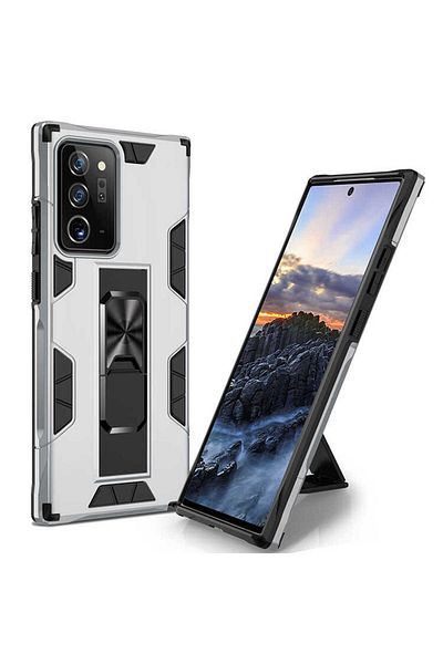 HTstore حافظة Zore Volve متوافقة مع هاتف Galaxy Note 20 Ultra - رمادي