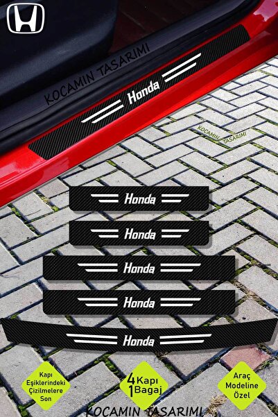 Kocamın Tasarımı Honda Uyumlu Karbon Folyo ile Kapı ve Bagaj Eşiği İçin Çizil...