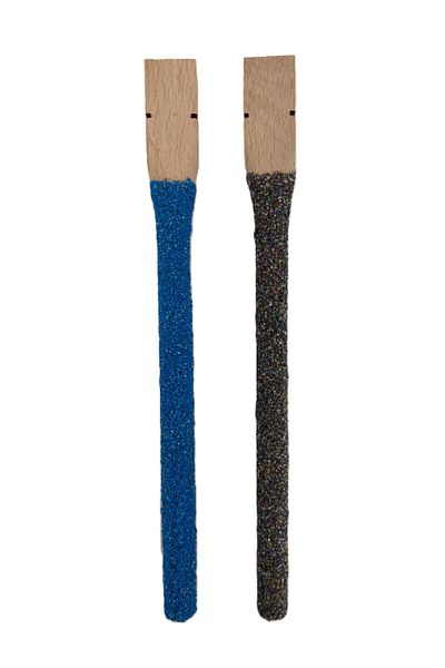 Wooden Bird مجرفة رملية باللونين الأزرق الداكن والأسود مقاس 20 سم - عبوة من قطعتين