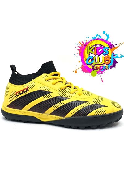 Kids Club Shoes Παιδικά παπούτσια χλοοτάπητα Neymar Cool - με κάλτσες, κίτρινο