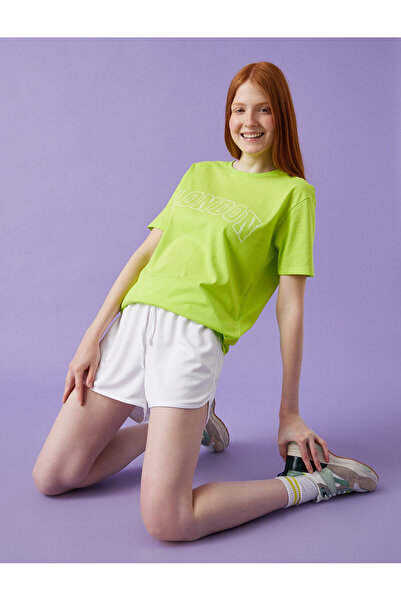 Koton Letter Printed T-Shirt Crew Neck