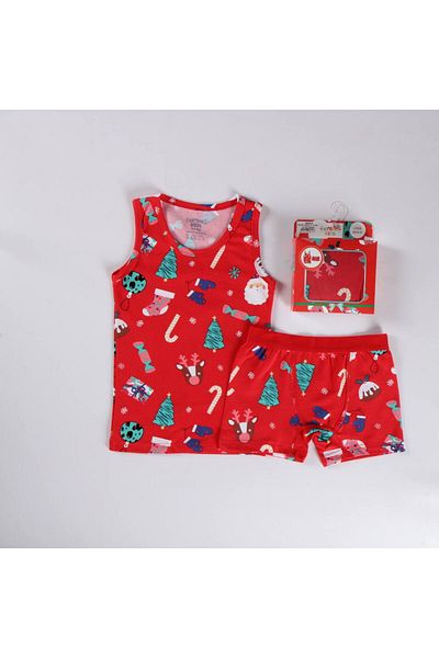 elmas kids Baby Boy and Child New Year's Themed Athlete Boxer Set