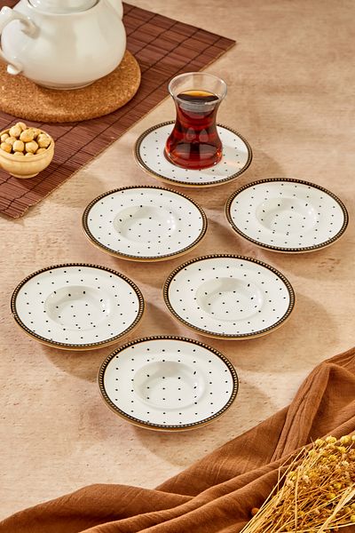 Babion Luxury Ceramic 6-Person Tea Plate