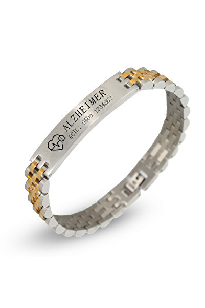 Bd Tıbbi Bileklik - Kişisel Bileklik - Sağlık Bilgisi - Acil Bilgisi - Sarı/Ç...