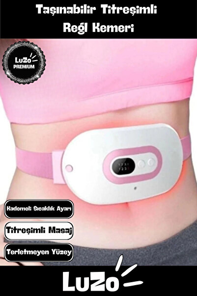 LuZo Premium Seri Taşınabilir Titreşimli Sıcak Tutan Regl Ağrıları İçin Dijit...