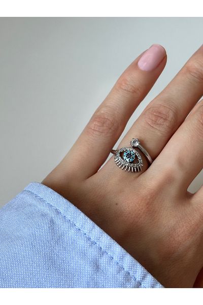 Ressia Steel Adjustable Eye Model Ring