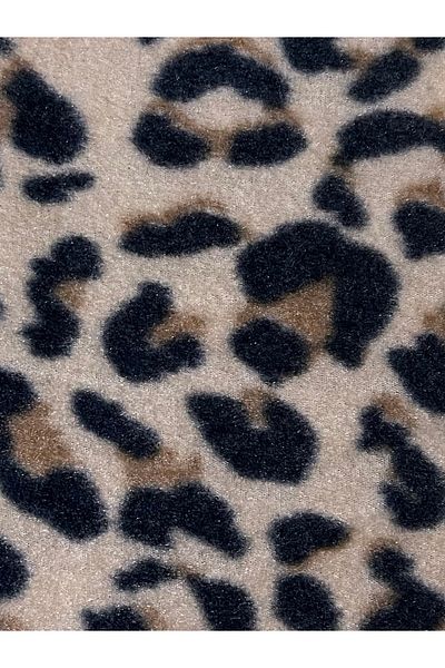 zeinapp Non-Pilling Animal Leopard Snake Patterned Fleece Fabric 100X180 cm