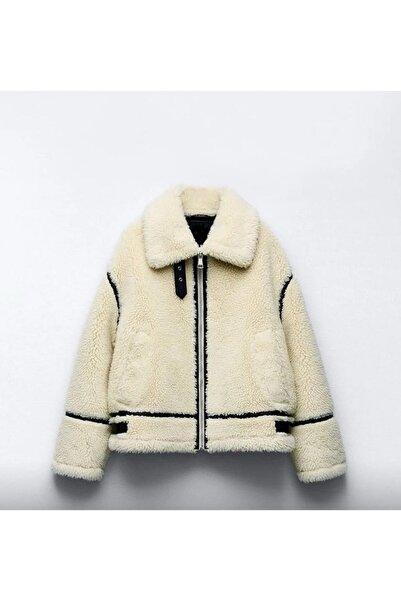 PATİSPANYA SUNİ KÜRKLÜ ÜNLÜ MARKANIN MODELİNDE BIKER PELUŞ MONT