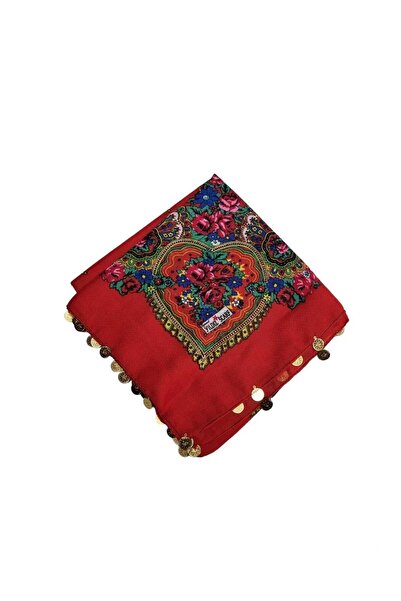 Doğanmanifatura Kenarı Çeyrekli Kare Hamavi Şal (90 × 90)